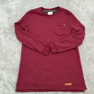 Marley Lilly Top Women's Size XS Oversized‎ Maroon Long Sleeve Medium Weight